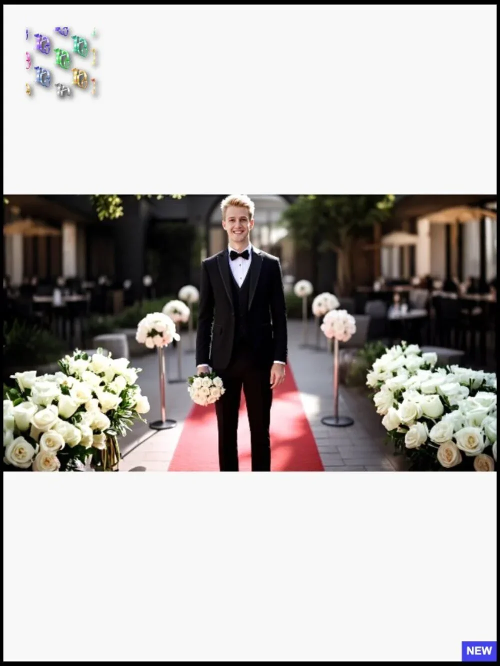 Classic Men's Tuxedo Suit Set Regular Fit Formal Elegant Wedding Business